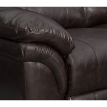aldo dark brown manual recliner   