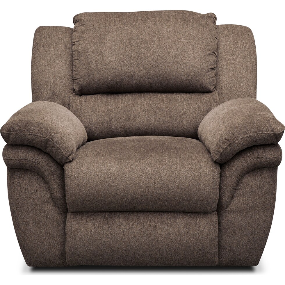 aldo dark brown manual recliner   