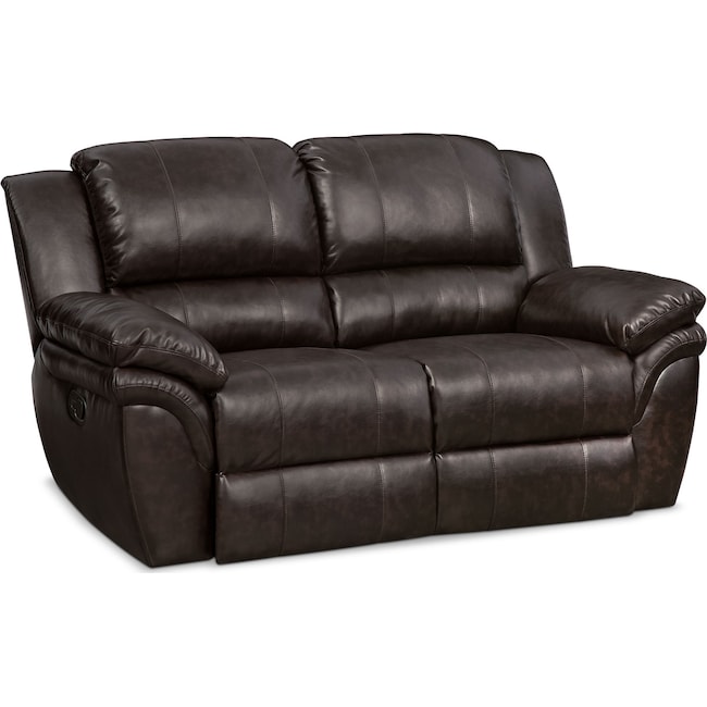 Living Room Furniture - Aldo Manual Reclining Loveseat