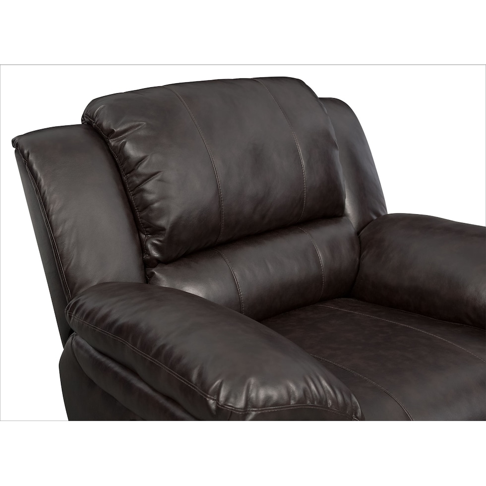 aldo dark brown power recliner   