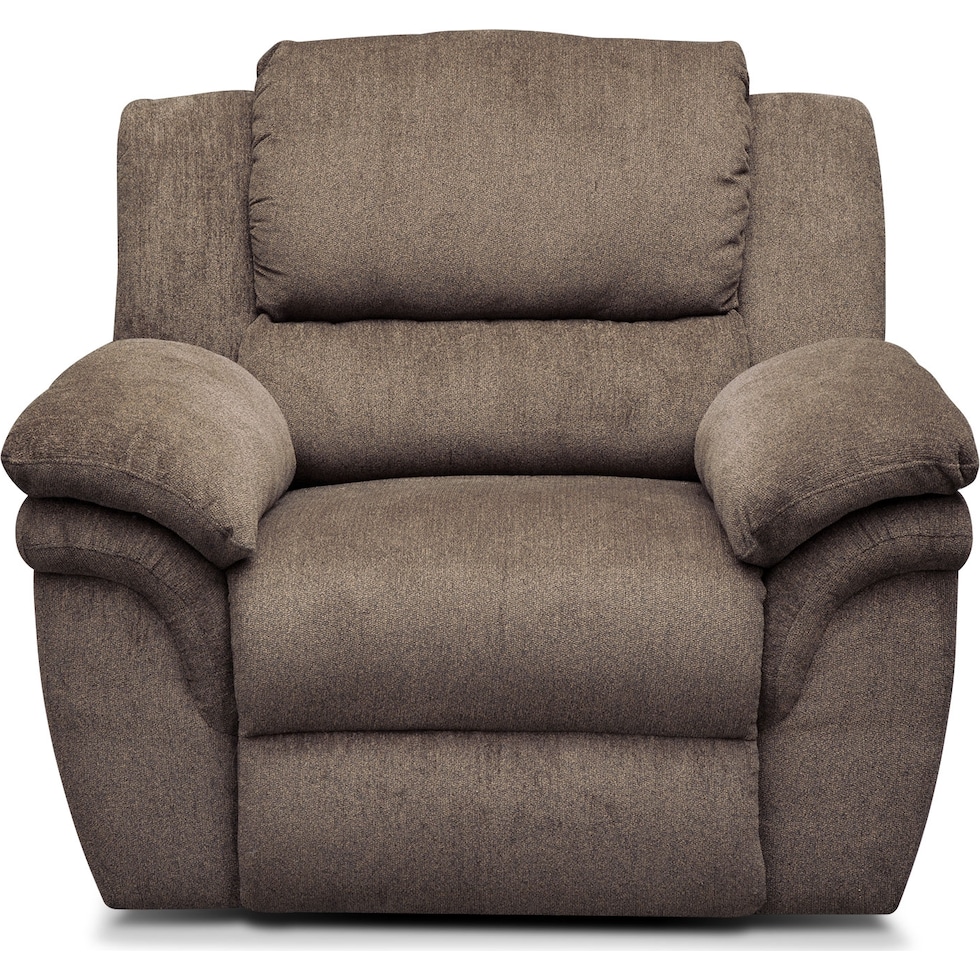 aldo dark brown power recliner   