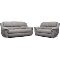 aldo gray  pc manual reclining living room   