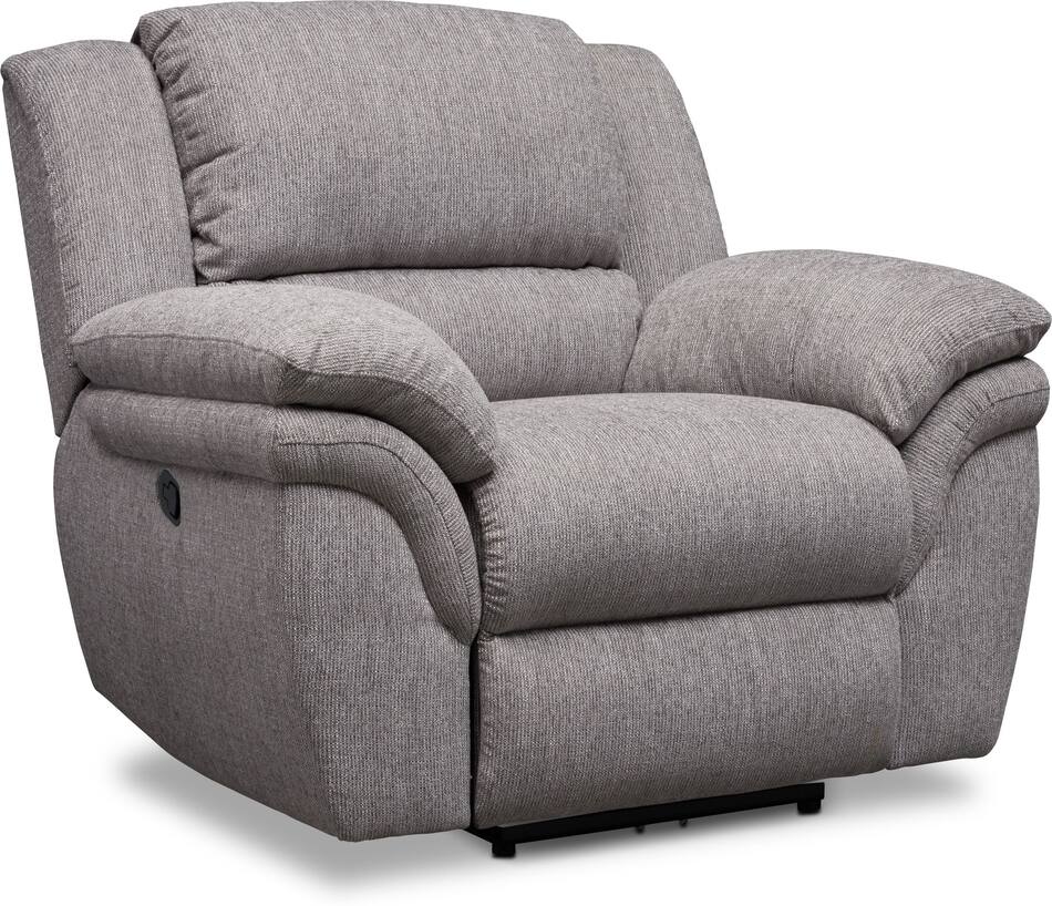 Aldo Manual Reclining Sofa, Manual Recliner and Stationary Loveseat