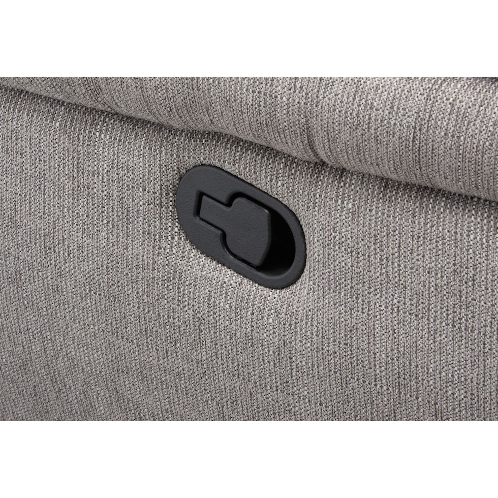 aldo gray  pc manual reclining living room   