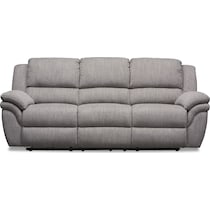 aldo gray power reclining sofa   