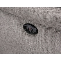 aldo gray power reclining sofa   