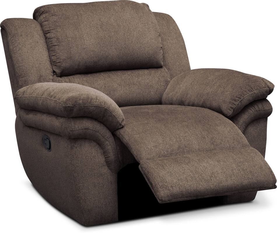 Aldo Manual Reclining Sofa, Manual Recliner and Stationary Loveseat
