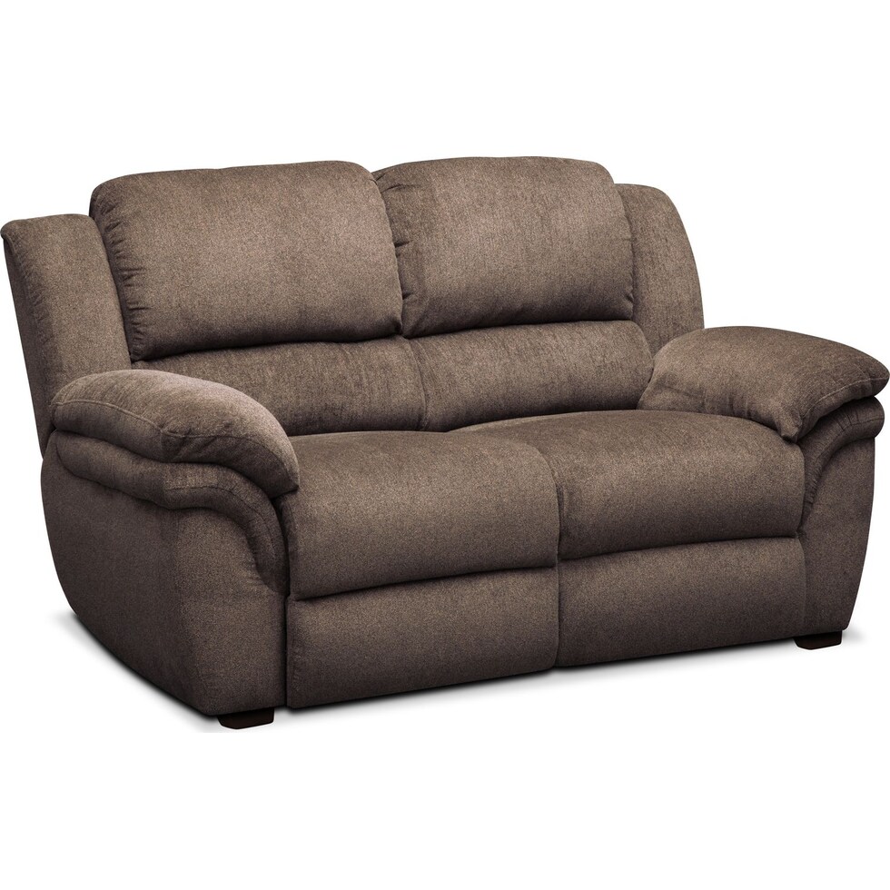 aldo light brown loveseat   