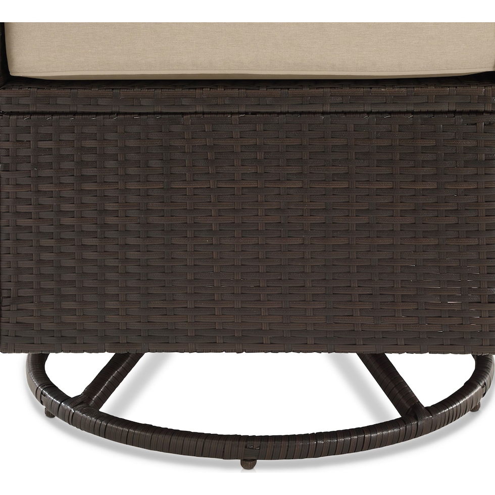 aldo light brown outdoor chair set   