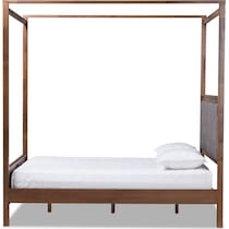 alejandra gray walnut queen bed   