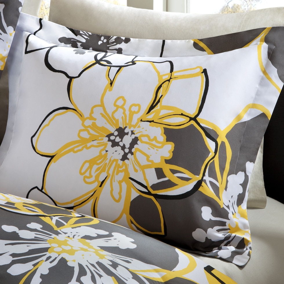 alena yellow twin bedding set   