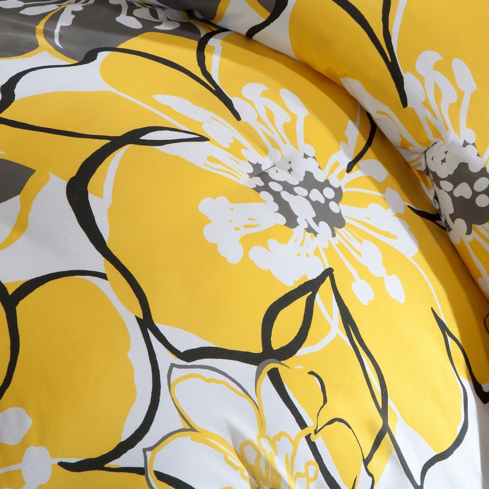 alena yellow twin bedding set   