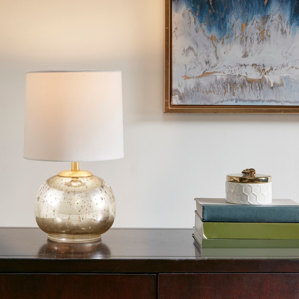 alexa silver table lamp   