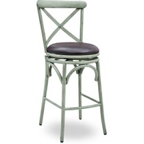 alford green bar stool   