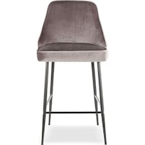 ali silver counter height stool   