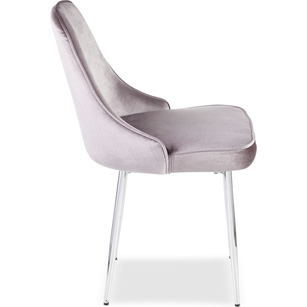 ali silver dining chair   