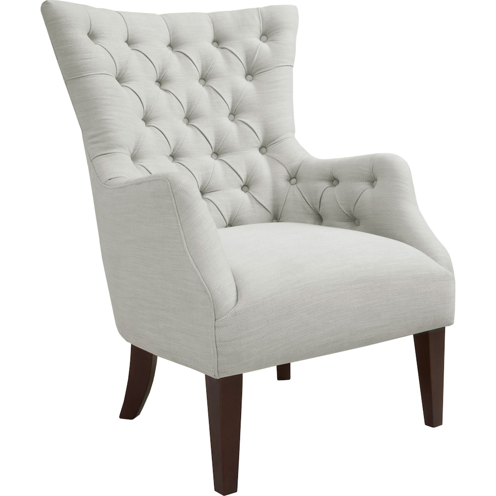 alia white accent chair   