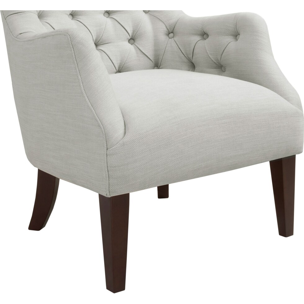 alia white accent chair   