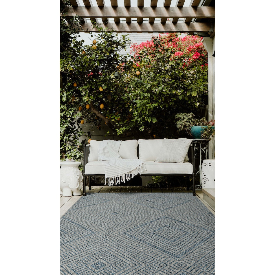 alicante blue rug   