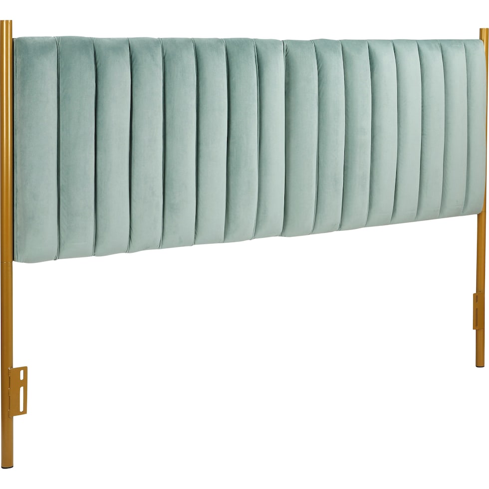 alicia green king headboard   