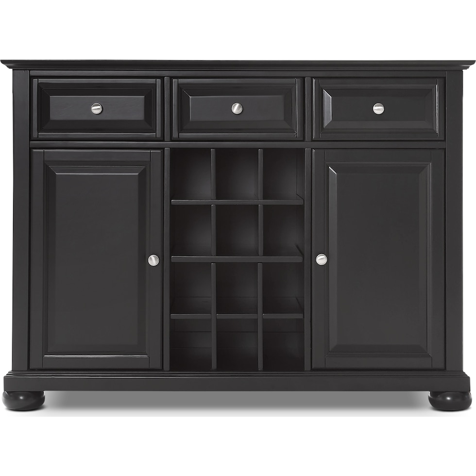 alina black sideboard   
