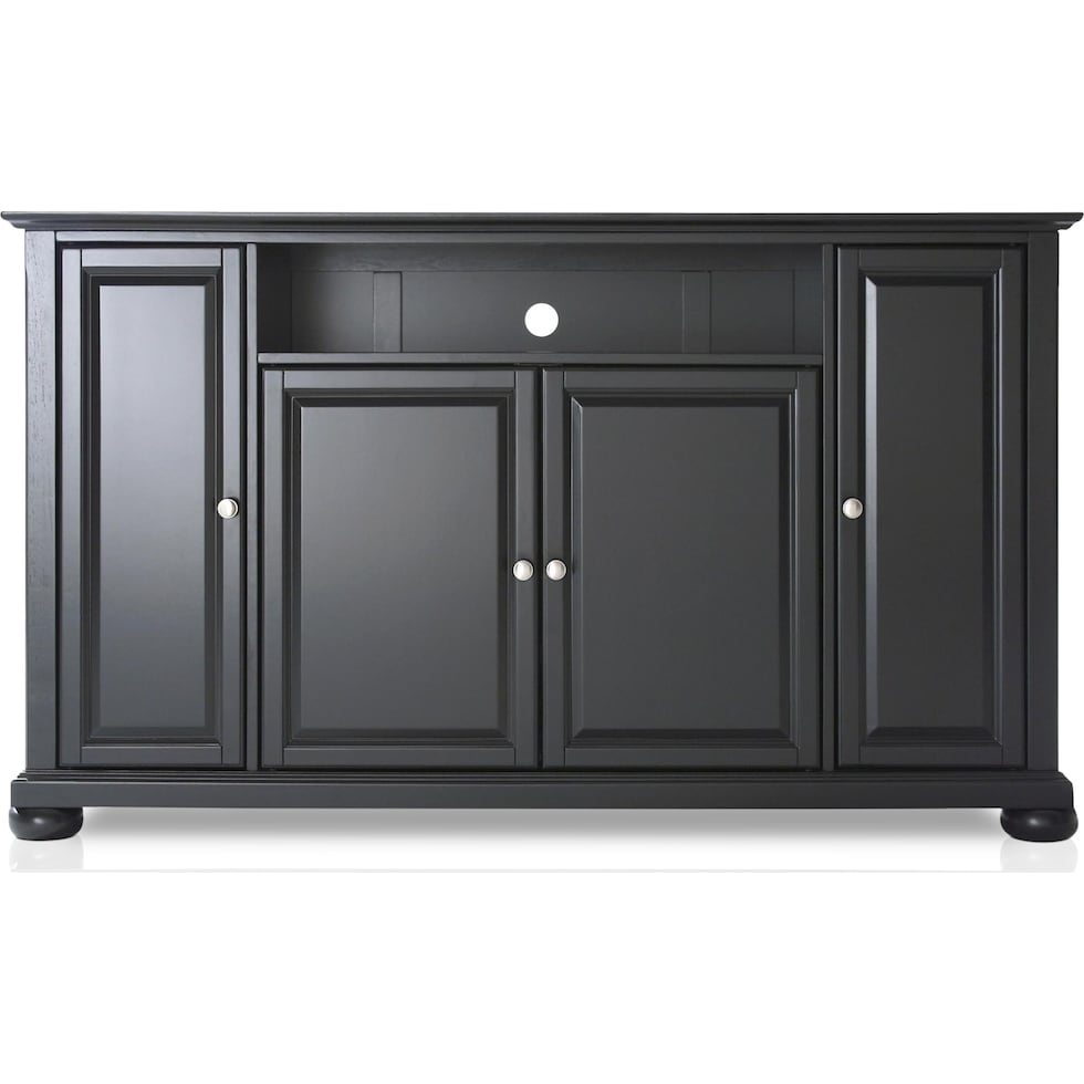 alina black tv stand   