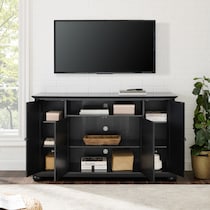 alina black tv stand   