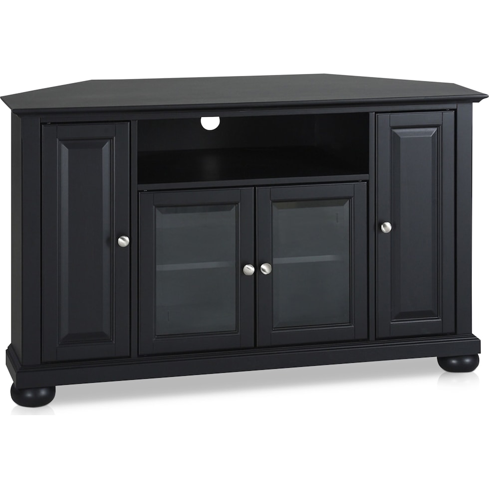 alina black tv stand   