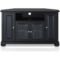 alina black tv stand   