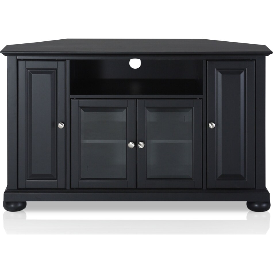 alina black tv stand   