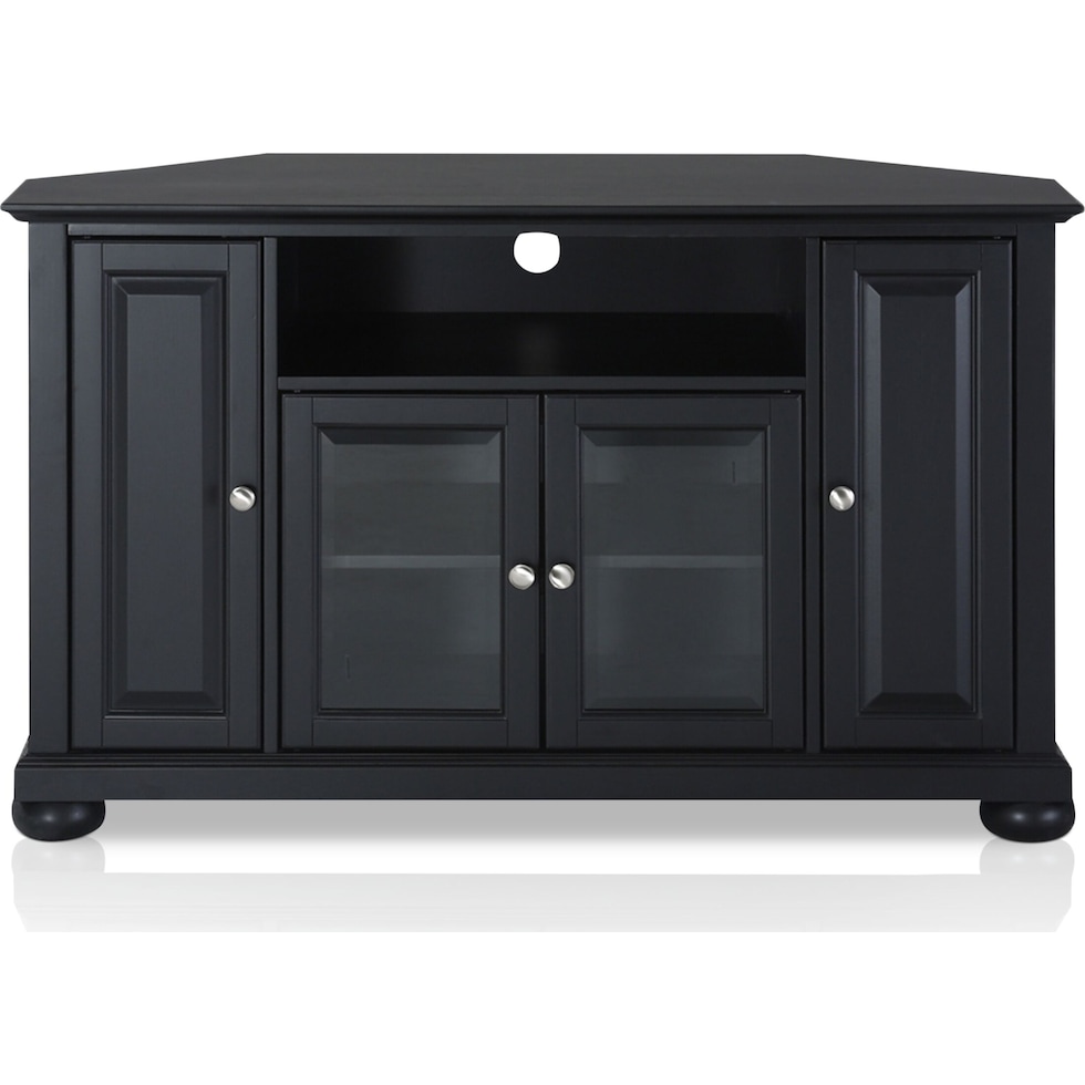 alina black tv stand   