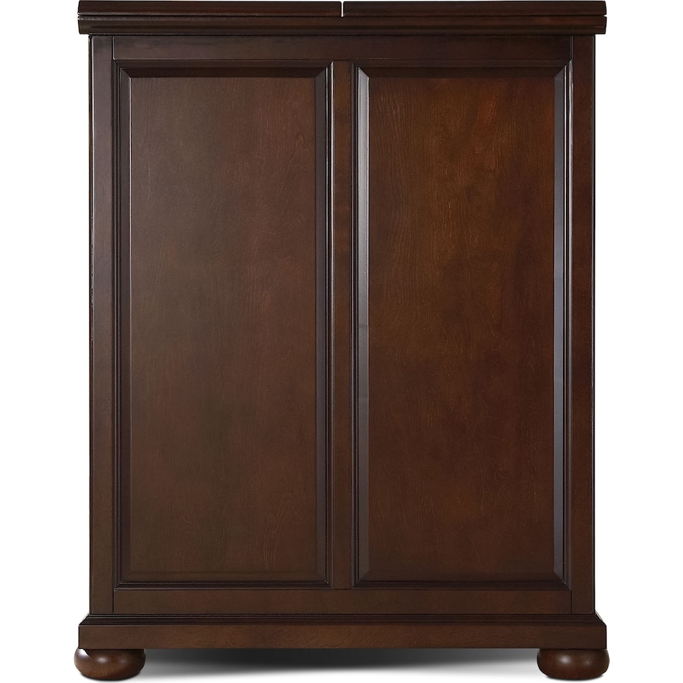 alina dark brown bar cabinet   