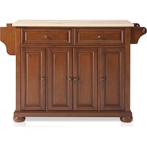 alina dark brown kitchen island   