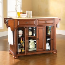 alina dark brown kitchen island   