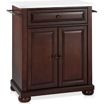 alina dark brown kitchen island   