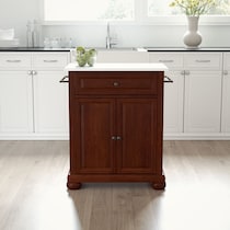 alina dark brown kitchen island   