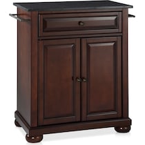 alina dark brown kitchen island   