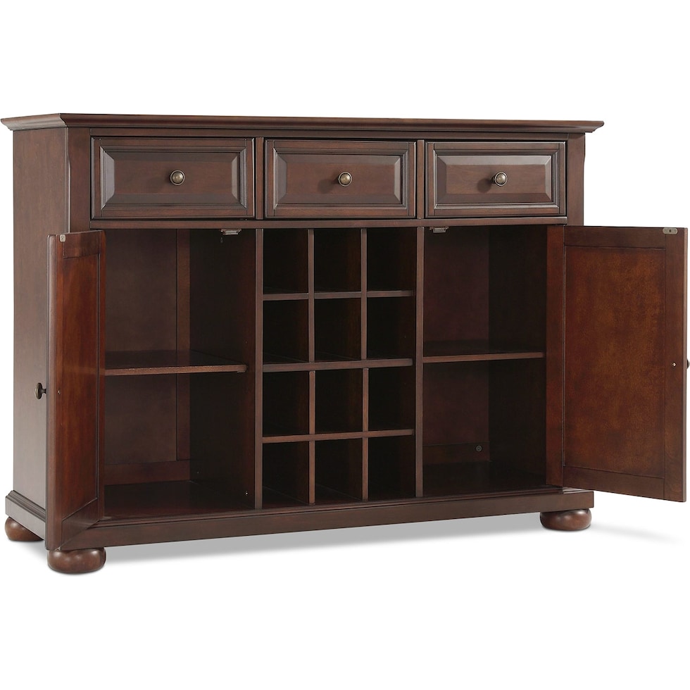 alina dark brown sideboard   