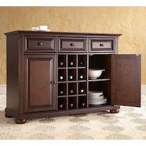 alina dark brown sideboard   