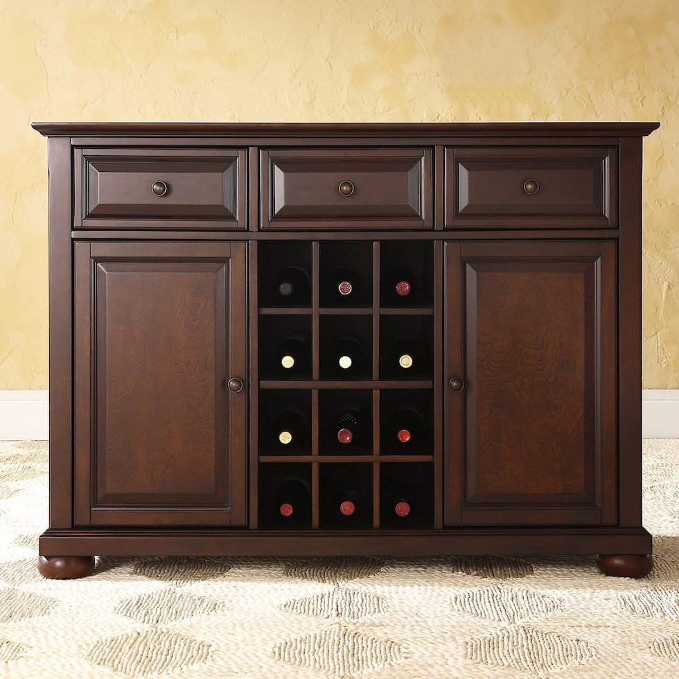 alina dark brown sideboard   