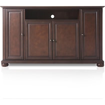 alina dark brown tv stand   