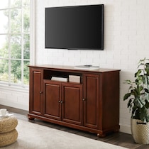 alina dark brown tv stand   