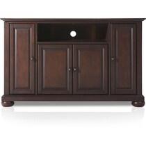 alina dark brown tv stand   