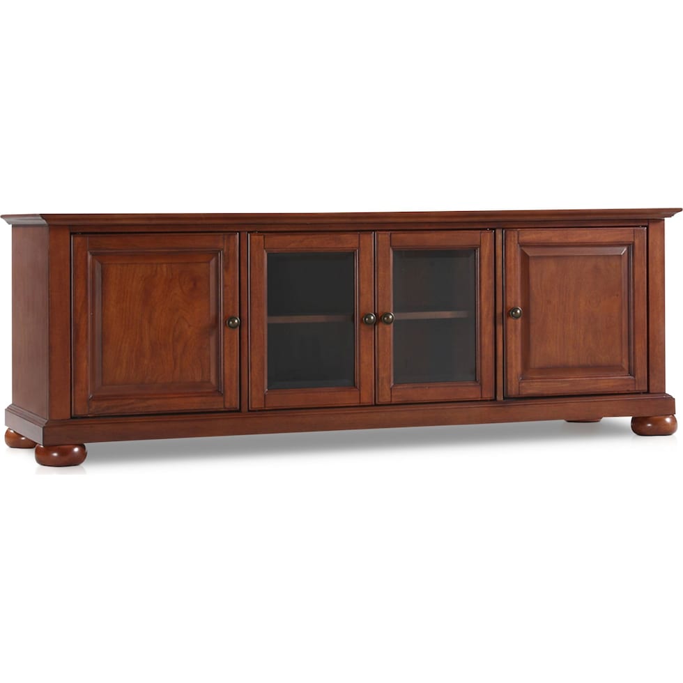 alina dark brown tv stand   