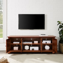 alina dark brown tv stand   