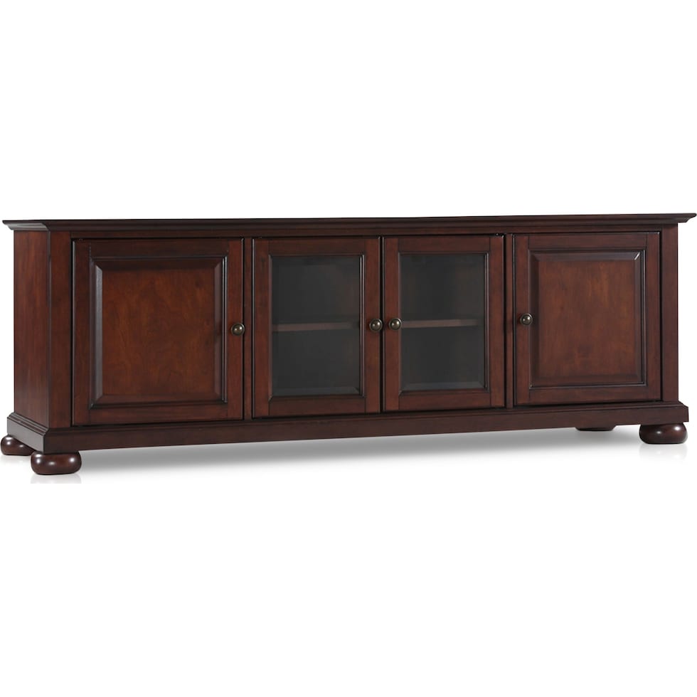 alina dark brown tv stand   