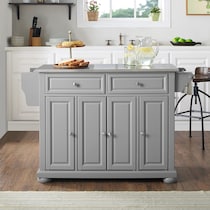 alina gray kitchen island   