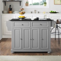 alina gray kitchen island   