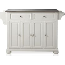 alina white kitchen island   