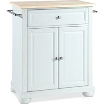 alina white kitchen island   